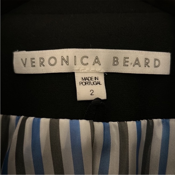 Black VERONICA BEARD Empire Double-Breasted Blazer - Black - Size 2 - Picture 5 of 6